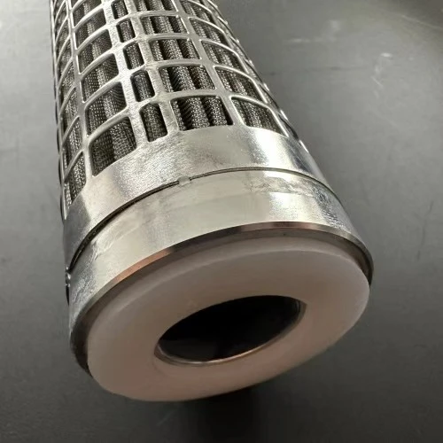 Cartucho Filtrante Pregueado Em Aço Inoxidável De 2 Mícrons DOE Para A Indústria Petroquímica factory