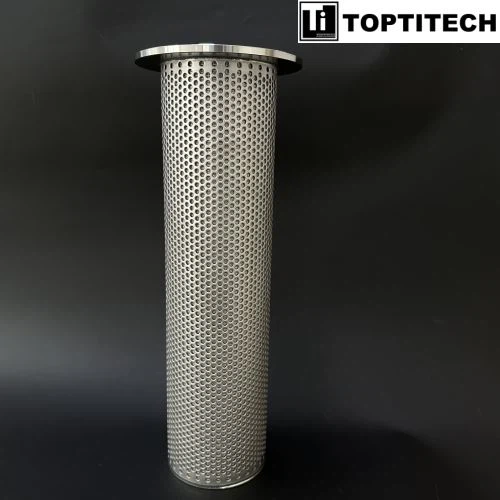 Filtro De Malha De Arame De Aço Inoxidável Sinterizado Com Perfurado