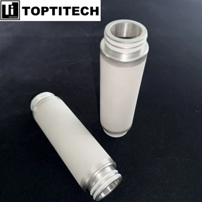 Filtros Titanium porosos de 0,2 mícrons para água potável pura
