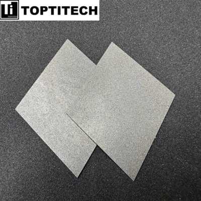 0PTL de titânio poroso de 0,45 mm de espessura em eletrólise PEM